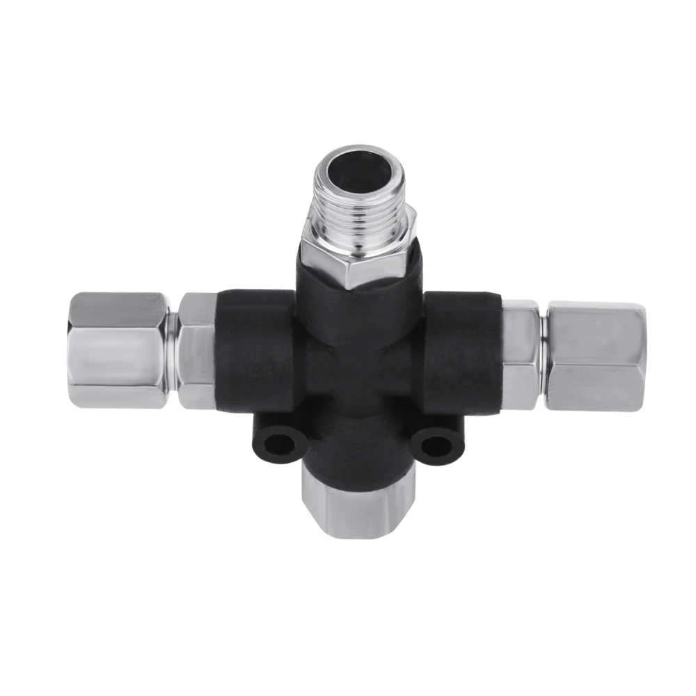 3-Way Airbrush Air Hose Adapters Splitter Manifold Airbrush Accessories Multi Use Airbrush Fittings 1/8" with Adjust Knob Valve 4