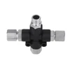 3-Way Airbrush Air Hose Adapters Splitter Manifold Airbrush Accessories Multi Use Airbrush Fittings 1/8" with Adjust Knob Valve 4