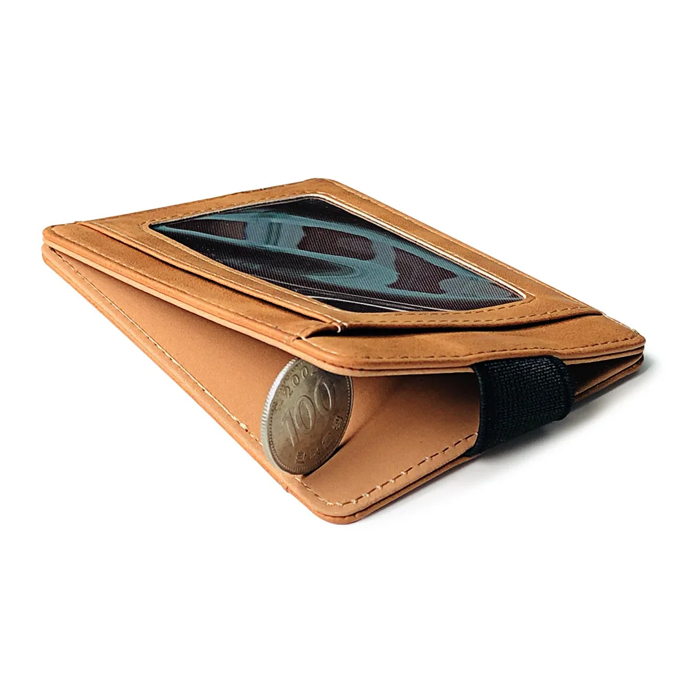 Men PU Leather Short Design Wallet Photo ID Credit Card Holder Case Coin Purse