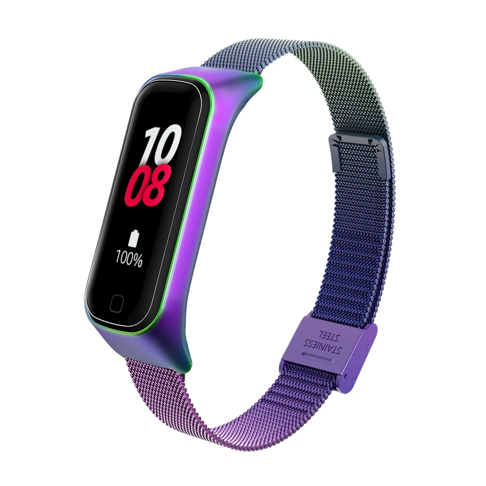 Strap For Samsung Galaxy Fit2 R220 Watch Band Bracelet Wrist Strap Replacement Metal Stainless Steel Strap ForGalaxy Fit 2 Hot S