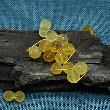 

Natural amber bracelet beads DIY amber beads for jewelry making women men jade jewelry 11.5mm two pcs gemstone beads no heated