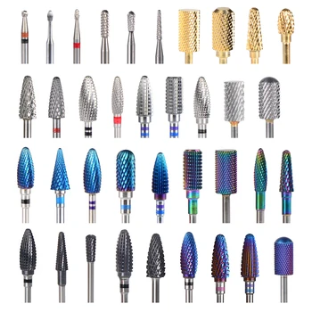 

29 Model Carbide Nail Drill Bit Manicure Machine Rainbow Black Blue Purple Carbide Cutter For Nails Electric Drill Manicure