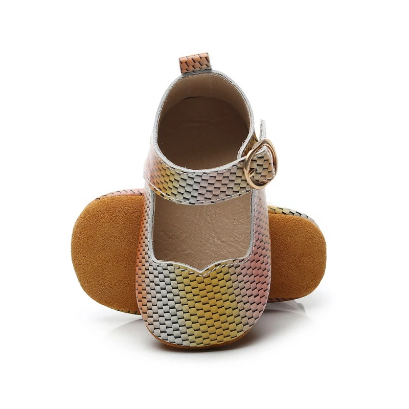 Обувь для маленьких девочек из искусственной кожи с пряжкой; обувь для первых шагов; нескользящие Повседневные кроссовки для новорожденных; 7 цветов; прогулочная обувь принцессы; Лидер продаж - Цвет: JM0854Y