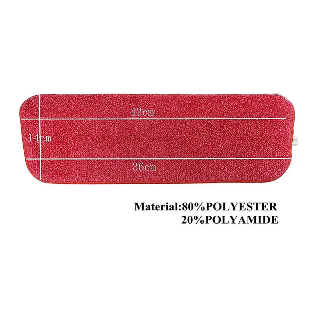 3Pcs Microfiber Absorbent Mop Pad Replacement Floor Cleaning Dust Remove Cloth Velcro mop cloth cover mop head accessories microfiber mop pad