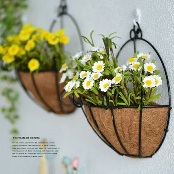 

Unique Garden Balcony Hanging Flower Plant Pot Basket Planter Holder Decor Home Graden Supplies 1 Pcs
