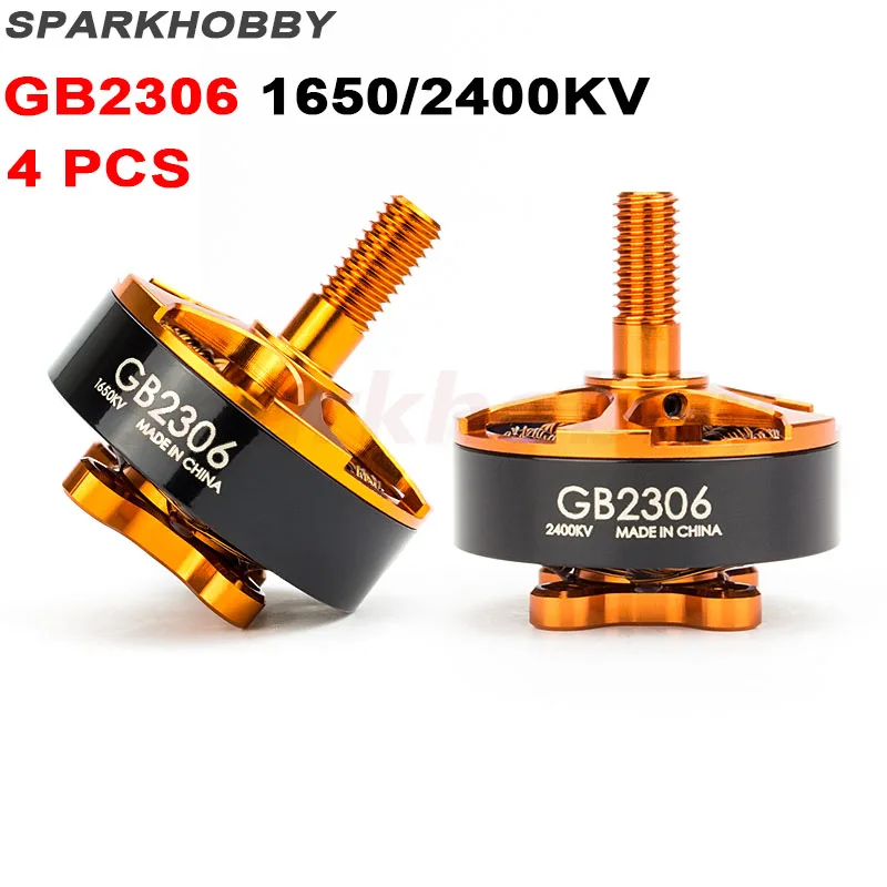 4 шт. бесщеточный двигатель SPARKHOBBY EMAX Excelvan GB 2306 1650KV 2400KV 3 6S мм вал 5 6 дюймов Пропеллер