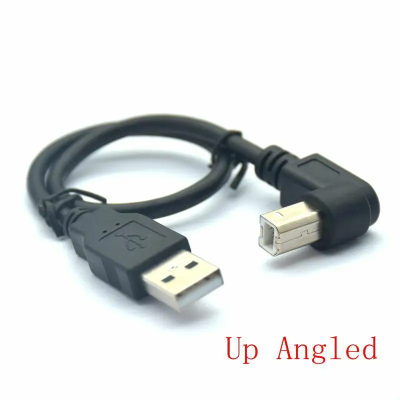 USB 2,0 A Stecker auf USB B Männlichen Typ B BM Up & Down & Rechts & Links Winkel Drucker scanner 90 grad kabel 50cm 150cm BM Abgewinkelt Kabel