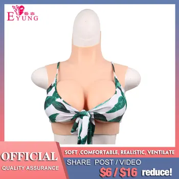 

Eyung C/D Cup Real Touch Nontoxic Food Grade Silicone Fake Breast Form Soft Boobs Tits Chest For Mastectomy Breast Cancer