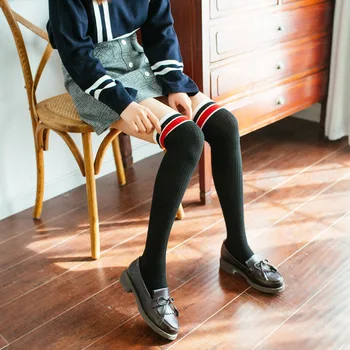 

Autumn winter knee hige stockings * women's knee stockings * warm, thick, striped * youth, fashion, knee protection