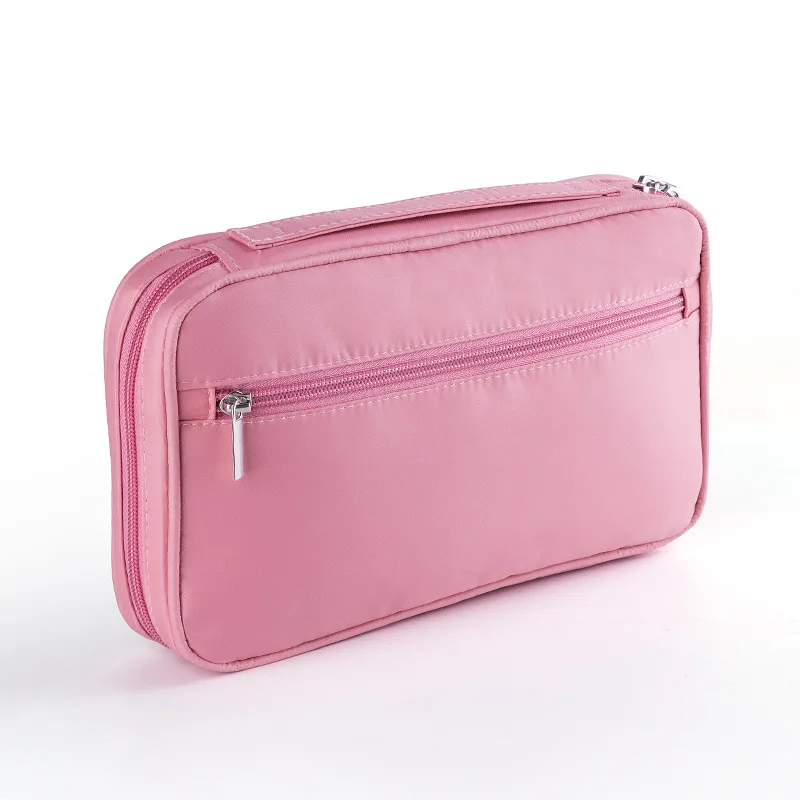 

Manufacturers Currently Available Direct Selling Pink Makeup Brush Storgage Bag Portable Models Profession Makeup Brush Storgage