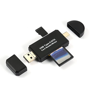 

3-in-1 OTG Card Reader USB Type C & Micro USB & USB2.0 to TF SD Readers