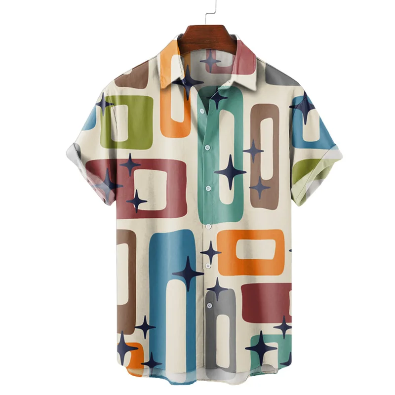 Chemise De Plage à Manches Courtes Hawaïenne Pour Hommes Le Noir980 Le