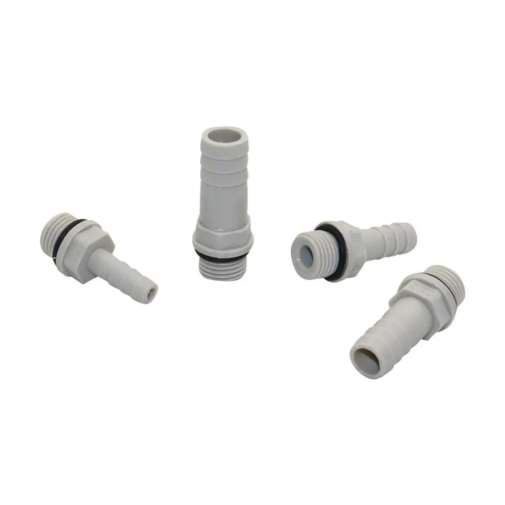 Plastic Hose Fitting 1 Pc 6mm 8mm 10mm 12mm Barbed Tail 1/4" BSP Male Thread Connector Joint Coupling Adapter Pipe Fittings hose pipe fitting pipe fitting water pipe fitting
