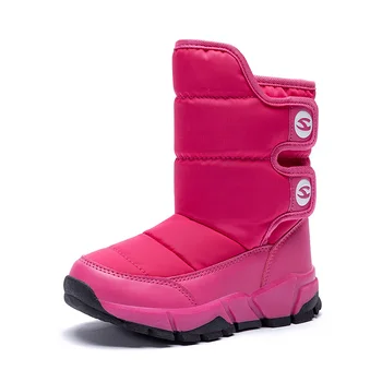 

Winter Girls Boots For Children Shoes Kids Boots Snow Boys Shoes Waterproof Plush Warm Anti-slippery Fashion Outdoor botas nina