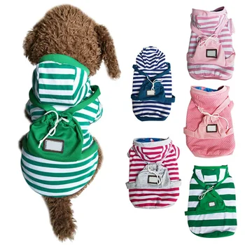 

2020 Pet Autumn And Winter Warm Clothes Thickening Hooded Costume 2-legged Hoodie With Pocket For Small And Medium Dog