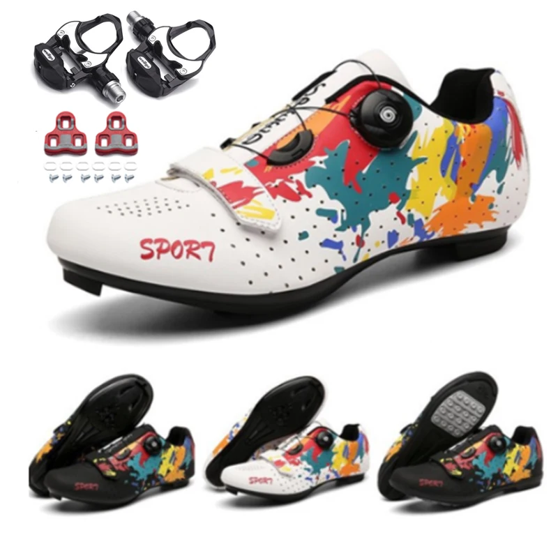 

Cycling Shoes Sapatilha Ciclismo Mtb Men Sneakers Women Mountain Bike Self-Locking Superstar Original Bicycle Sports Shoes
