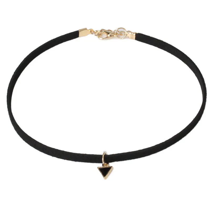Hollow Designs Black Leather Velvet Choker Necklace Layer 29 H639c64e1e5724dbaace5db005e25e6427