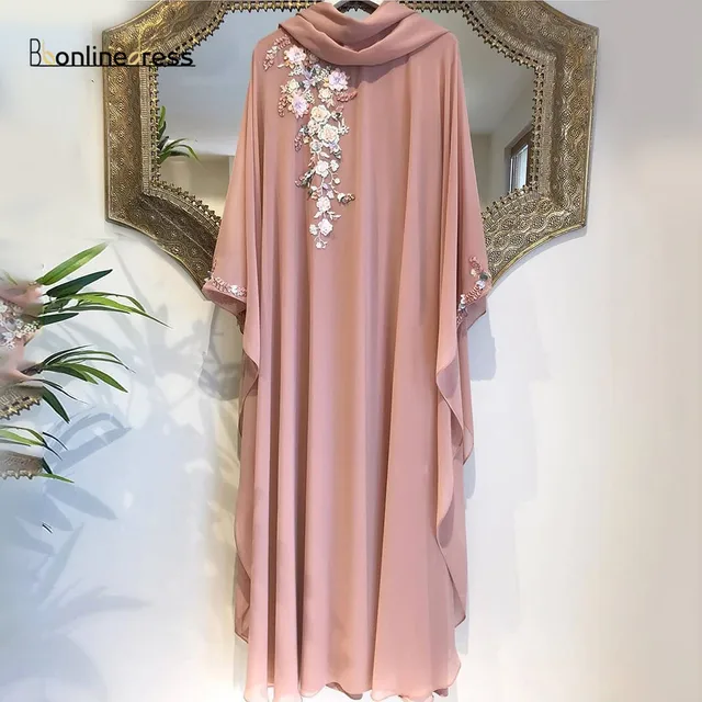 Bbonlinedress Moroccan Katan Evening Dresses Beads Dubai Muslim Arabic Abaya Party Gown Marocain Caftan Dress robe de soiree 6