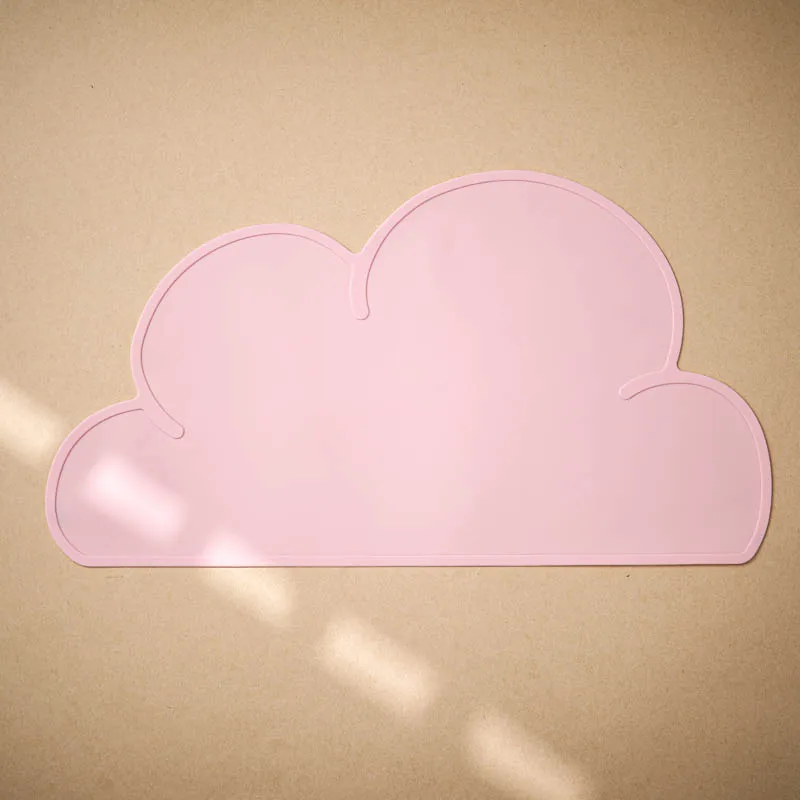 Silicone Baby Placemats Clouds Shape Multicolor Food Grade Silicone Table Placemats Waterproof BAP free 1Pc Baby Product silicone placemat