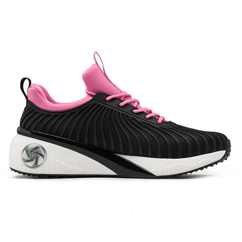 Onemix/Женская обувь для бега, увеличивающая рост; прогулочная обувь для женщин; розовые спортивные кроссовки на резиновой подошве; женская обувь; Размеры 35-40