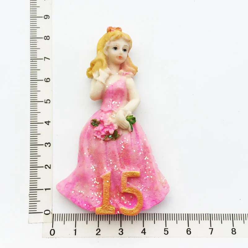 

Fridge Magnet Souvenir Princess Creative Hand Painting Decorative Magnets