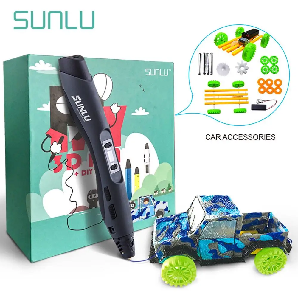 

SUNLU 3D Pen DIY intelligent SUNLU SL-300 DIY Gift package Car printing DIY gift box For Kids