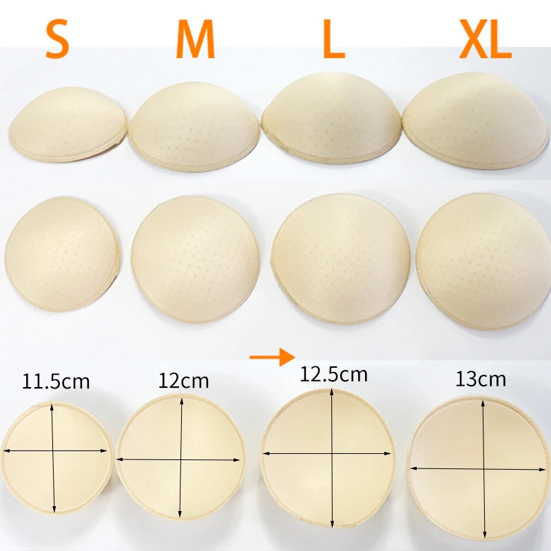 1 пара вкладышей для бикини, подушечка для груди, мягкая губчатая чашечка для увеличения груди, подушечки для бюстгальтера для купальника, Съемные мягкие Аксессуары для бюстгальтера