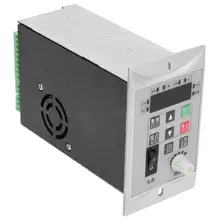 Convertidor de frecuencia de 400W, Unidad de frecuencia Variable monofásica/trifásica, inversor VFD con Control de velocidad de Motor Digital LED, 220V
