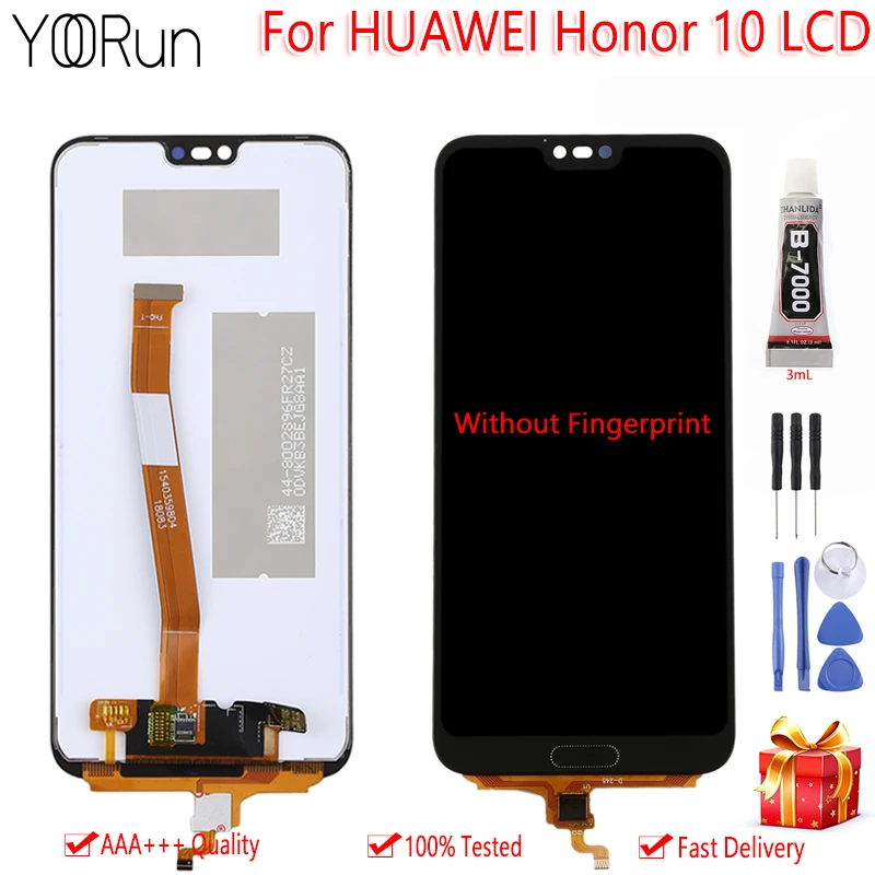 

5.84" Display For HUAWEI Honor 10 LCD With Touch Screen Digitizer Assembly Without FingerPrint Test OK For HUAWEI Honor 10 LCD