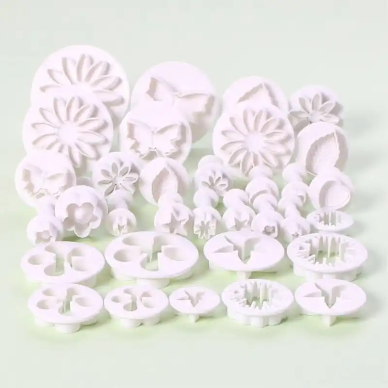 33pcs//Set Cake Decorating Fondant Plunger Cutters Cake Tools Cookie Biscuit Mold