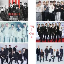 Monsta X Kpop плакаты Высокое разрешение украшения дома глянцевая бумага печатает домашний арт бренд