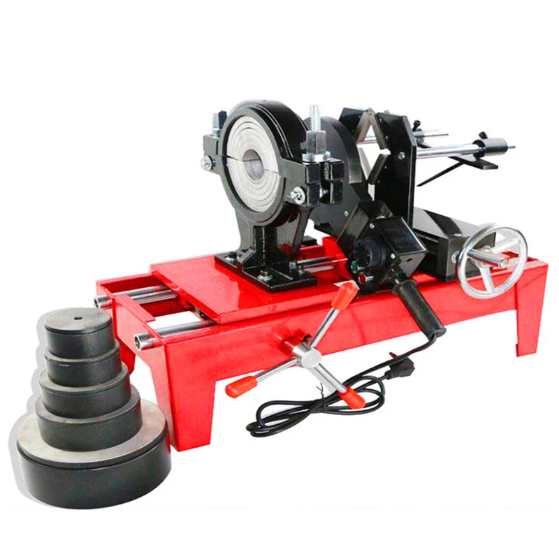 63-160 Socket PEN Butt Weld Hot Melt Butt Welder HDC160 PPR Water Pipe Hot Melt Machine With Die Head Welding Machine 220V 2
