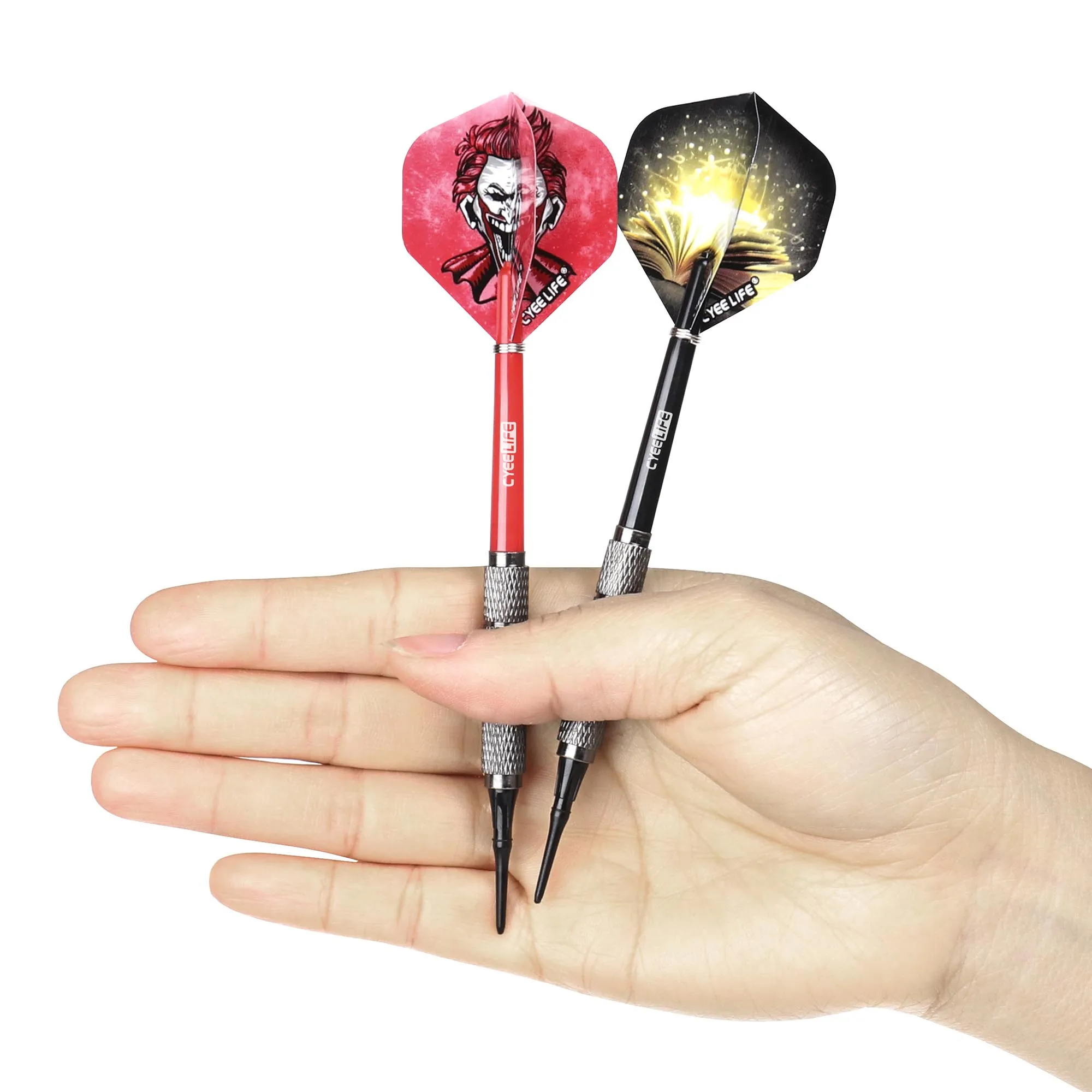 Freccette Per Principianti E Professionisti Set Completo Freccette CyeeLife 18g Punta Morbida - Include 100 Punte, 16 Voli, 12 Alberi, Strumento E Protezioni Kit Freccette Completo 100 Punte 16 Flights - Foto 7