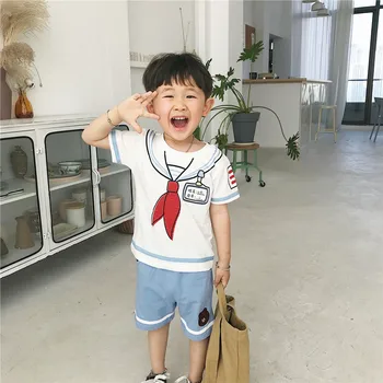 

Tonytaobaby Summer New Boys Academic Suit Toddler Boy Clothes