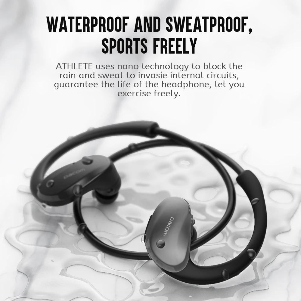Dacom-bluetooth 5.0 Fone de Ouvido Esportivo sem Fio Pode Jogar Continuamente por 12 Horas Fone de Ouvido Estéreo Pendurado - Image 2