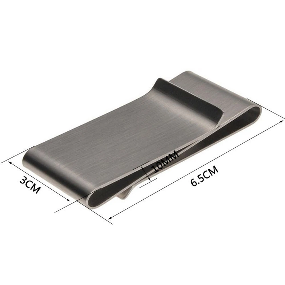 Metal Stainless Steel Money Clips Folder Stripe Print Silver Cash Clamp Holder Wallet Slim Card Id Money Clips Men Women