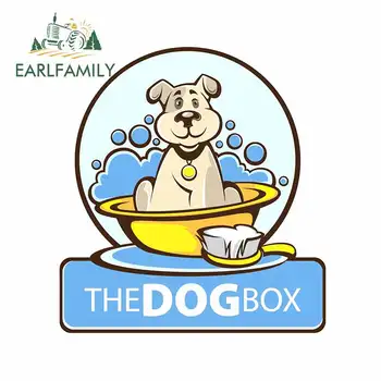 

EARLFAMILY 13cm x 12cm For Cat And Dog Fine Decal Fashion Car Stickers Occlusion Scratch Suitable For RV Waterproof Decoration