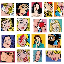 Vibrant Waterproof Pop Art Graffiti Stickers - Perfect for Skateboards, Laptops, and More (Pop Art 10PCS)