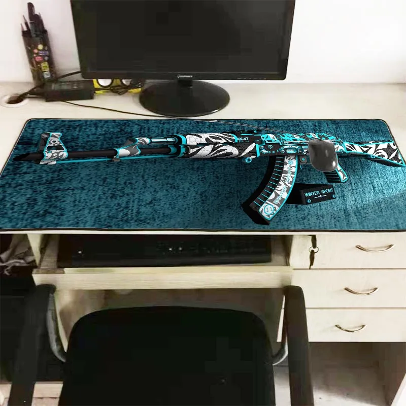  Large Size 400X900MM Green Gaming Keyboard Mouse Pad Laptop Keyboard Pad High Quality Game Gun Rubb