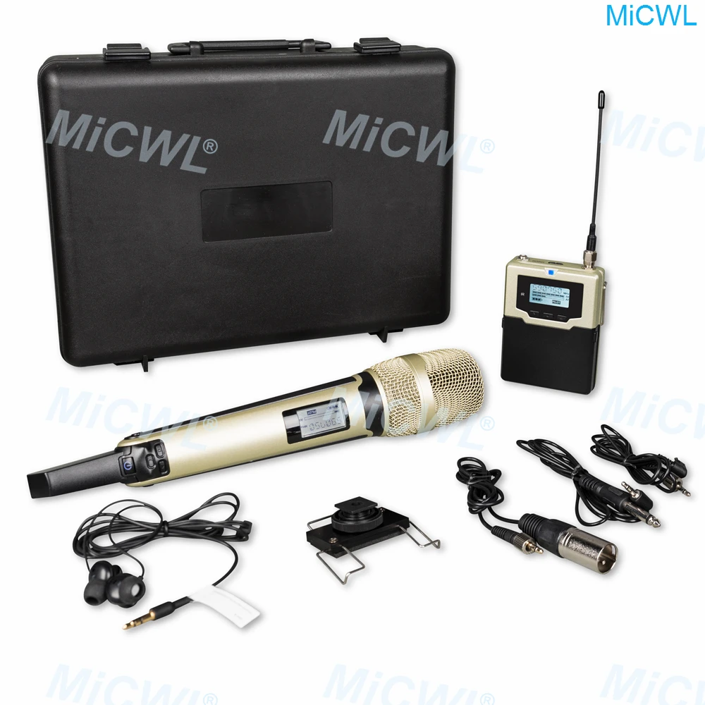 

Pro UWP Digital Wireless Handheld Lavalier Microphone System for Canan Sony Panasonic DSLR Camera Video Interview Guide System