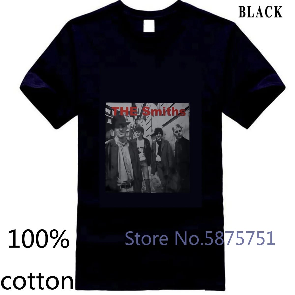 Футболка THE SMITHS VINTAGE Gr.XS/S/M/L/ MORRISSEY MOZ MOZZER KULT Free Мужская футболка Топы футболки 100%