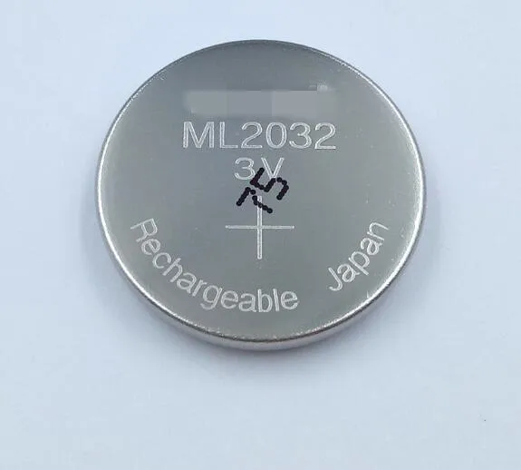 

20PCS Original ML2032 3V Rechargeable lithium battery button cell button batteries (ML2032)