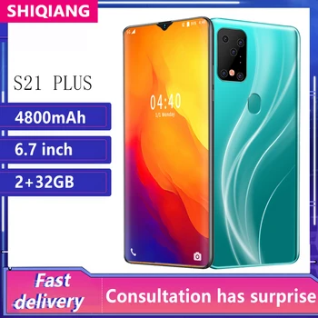 

SOYES S21 Plus Mobile Phone Android Face Unlock ID 2 Sim Card 6.7 inch RAM 2GB ROM 32GB Smartphone New Camera Wifi Smart Phone
