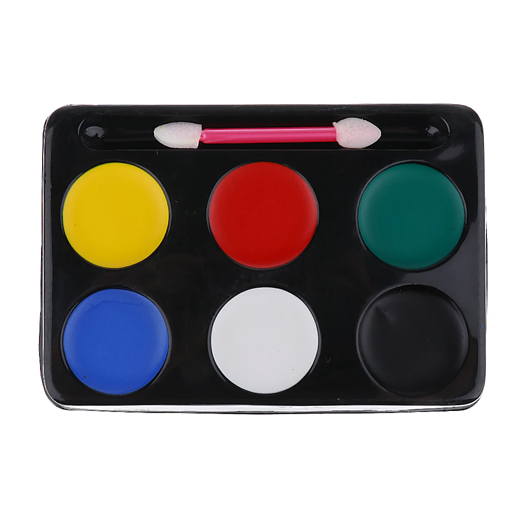 Face Painting Palette 6 Colours Pure Safe & Professional Face Paints Makeup