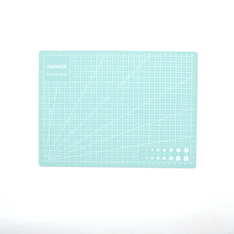 A4 / 30* 22cm sewing cutting mats Double-sided Plate design engraving cutting board mat handmade hand tools 1pc - Цвет: Mint Green