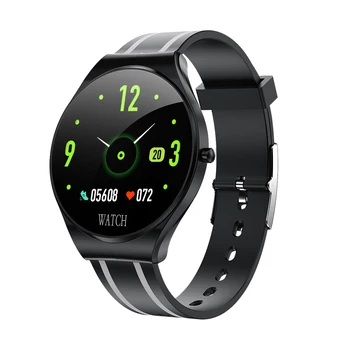 

smart watch 2020 women IP67 waterproof men smartwatch Power Reserve Heart Rate Tracker watches Striped silicone tape