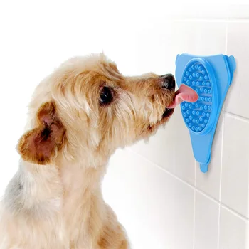 

Dog Licking Pad Slow Feeder Dispensing Mat Dog Bath Buddy Pet Bath Fixed Suction to wall for Pet Bathing,Grooming,Dog Training