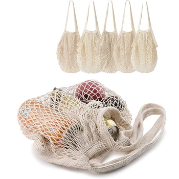 

5x Bags of Shopping Bags, Reusable Washable Grocery Bags, Storage Bags for Grocery Shopping