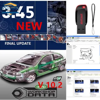 Newest version Auto.data 3.45 and vivid workshop 10.2 Auto Repair Software + install video guide+ remote install help 1
