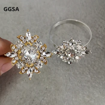 

Vintage Rhinestone Napkin Rings For Wedding Banquet Dinner Party Birthdays Family Gatherings Table Decor Napkin Holder